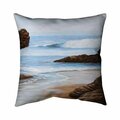 Fondo 26 x 26 in. Rocks & Seaside-Double Sided Print Indoor Pillow FO2772456